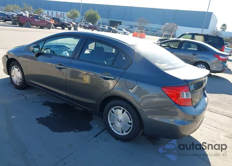 2012 Honda Civic Hf from USA, damaged, VIN 2HGFB2F64CH553103